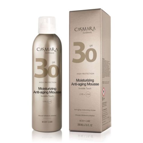 CASMARA Сонцезахисний мус для тіла SPF30 Moisturizing Anti-Agi Mousse 200мл